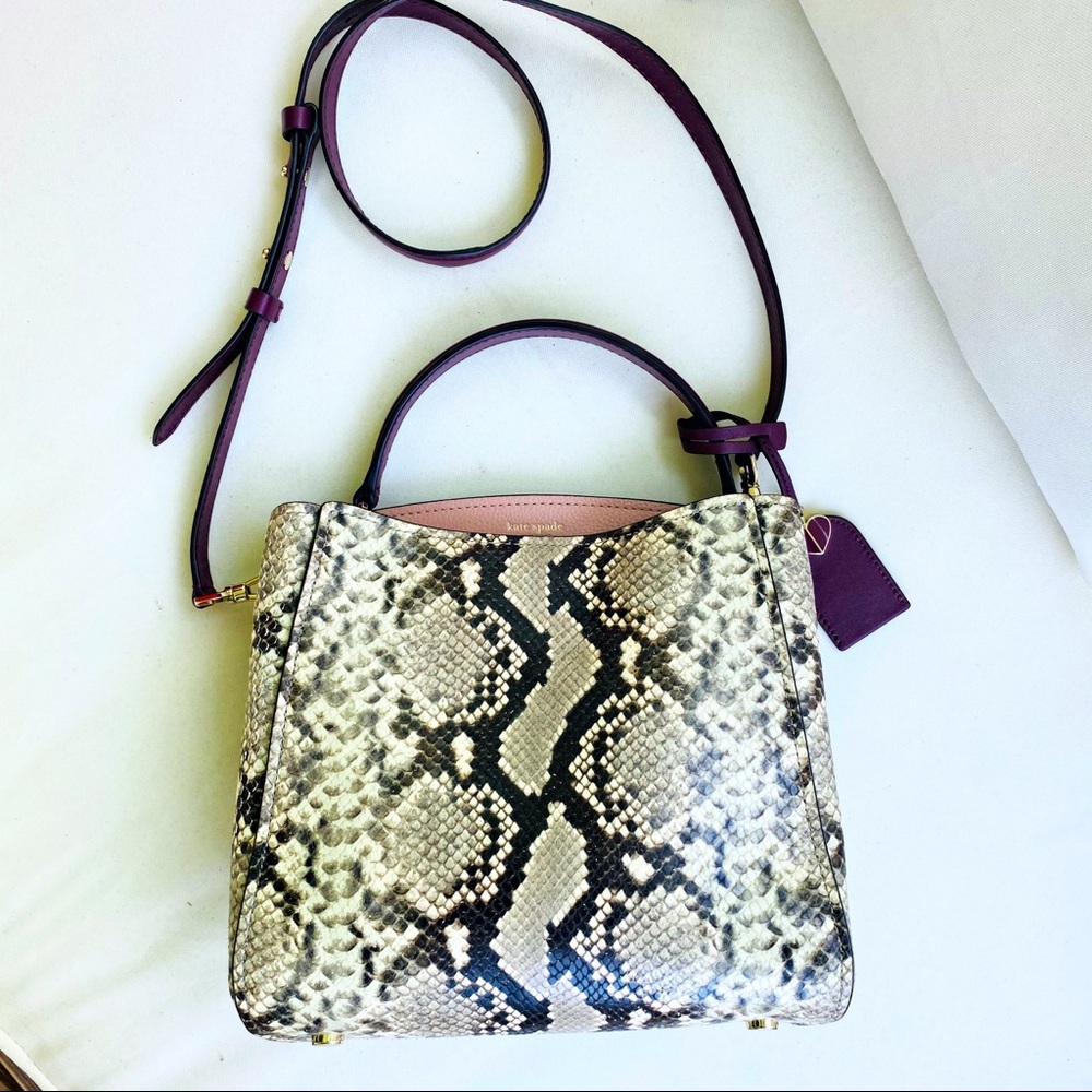 Kate Spade Fleur Embossed Small Top Handle Satchel - Picture 6 of 16